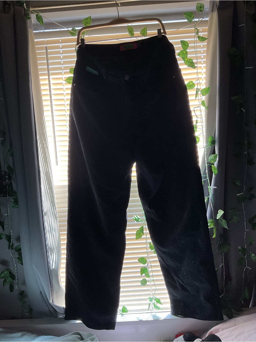 Empyre Black Women's Corduroy Wide-Leg Pants